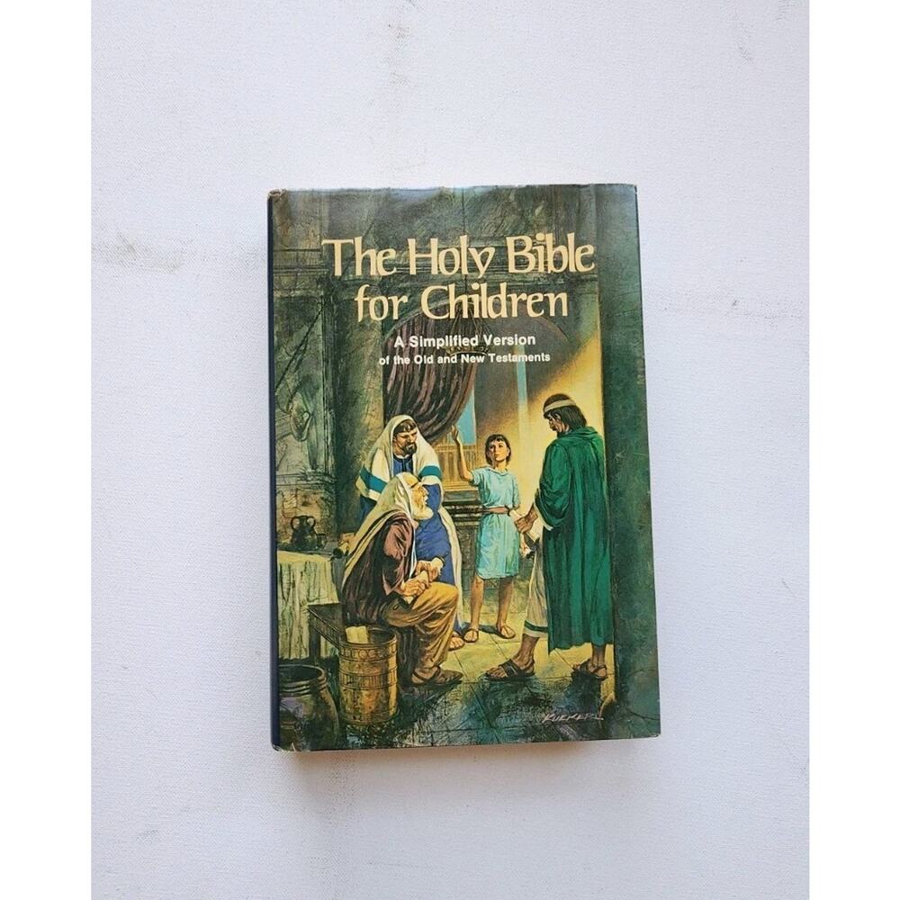 Vintage 1977 Holy Bible for Children Simplified Version Old And New Testament